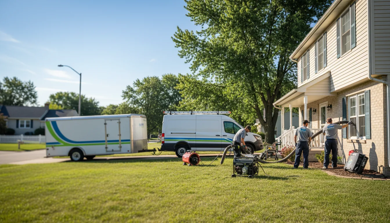 Flooded Basement Restoration And Cleanup With Repair in North Webster, IN near me